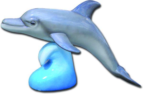 Delfin vattenvåg figur