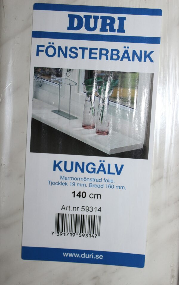 Fönsterbänk 140 cm - Marmormönstrad